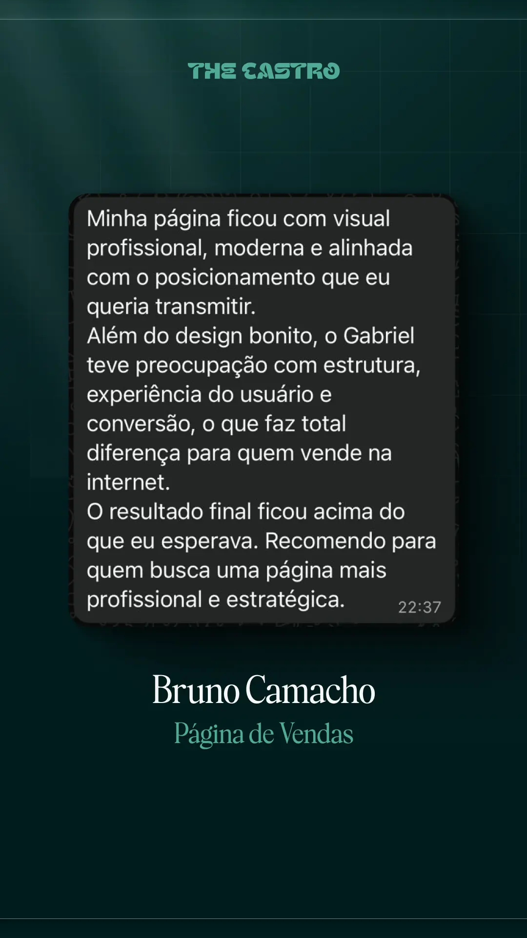 DEPOIMENTO BRUNO CAMACHO