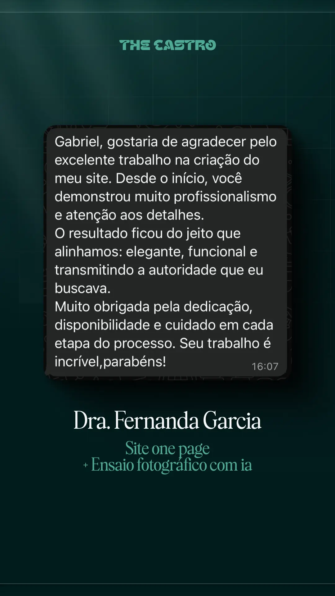 DEPOIMENTO FERNANDA GARCIA
